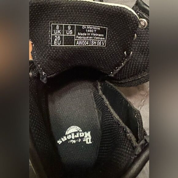 Toddler Dr. Marten White Patent Leather Boots with Hand Painted Flowers US 9 - Picture 9 of 9